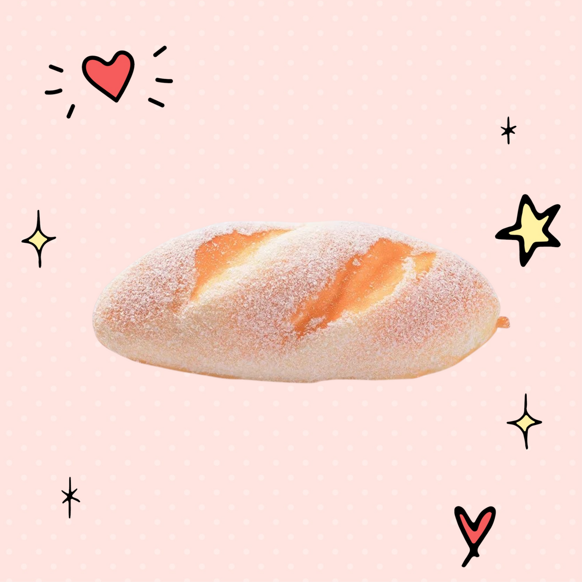 Foundry FitFit slow rising squishy bread loaf stress relief toy with realistic golden brown crust texture