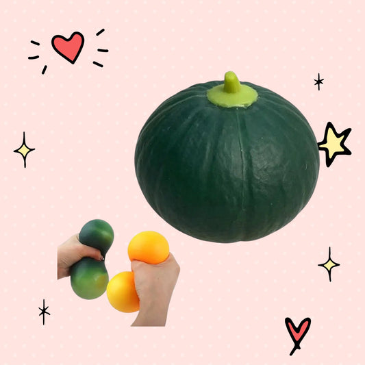 Foundry FitFit Spooky Pumpkin Patch Squishy toy with soft texture for stress relief and Halloween autumn decor