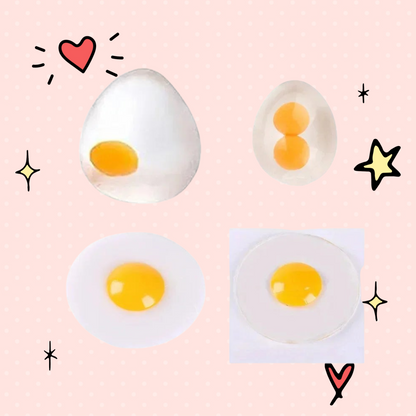 Foundry FitFit clear egg-shaped squishy sensory fidget toys for stress relief and anxiety reduction