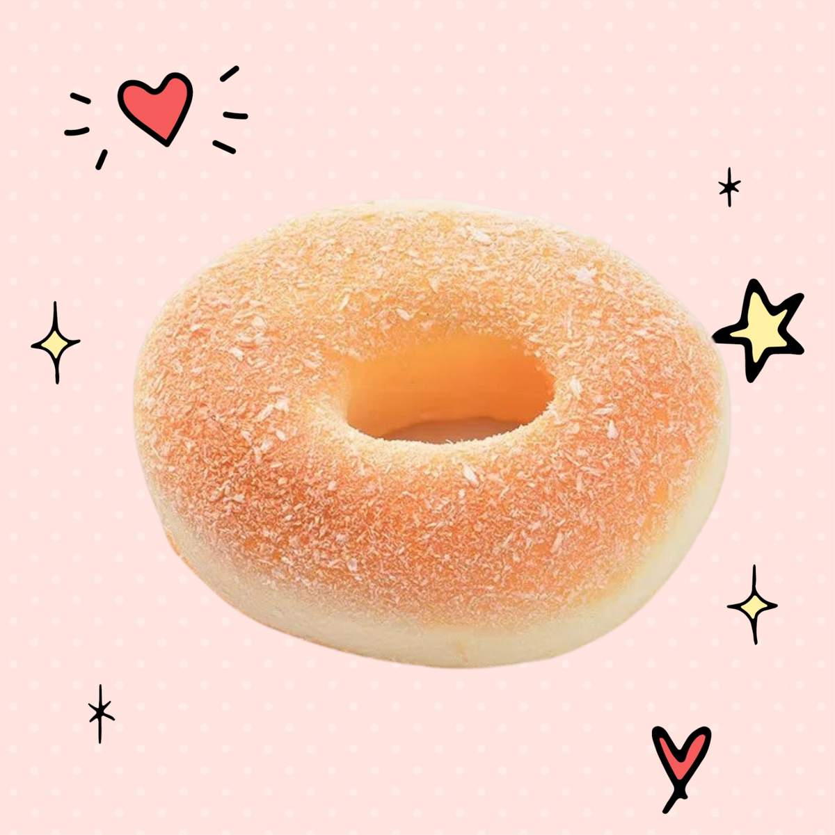 Foundry FitFit slow rising squishy donut stress relief toy with a realistic textured golden brown surface