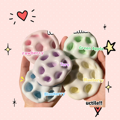 Foundry FitFit set of five soft, colorful, glutinous sand stress relief balls for sensory play and anxiety relief
