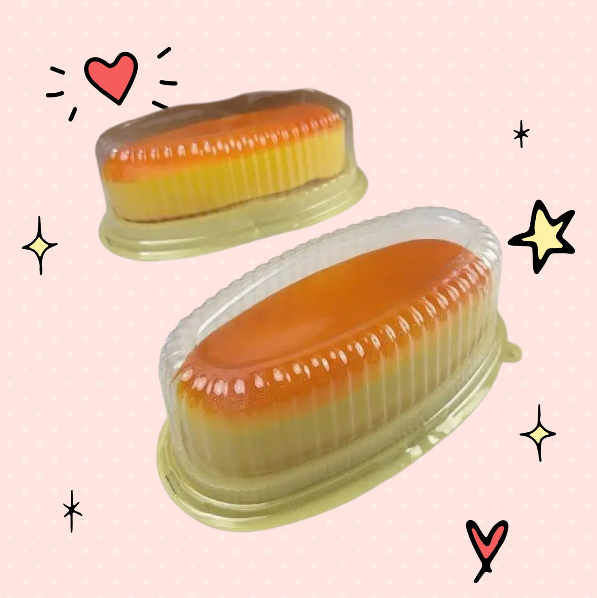 Foundry FitFit golden-brown bread squishy toy in a clear plastic container for stress relief and fidgeting.