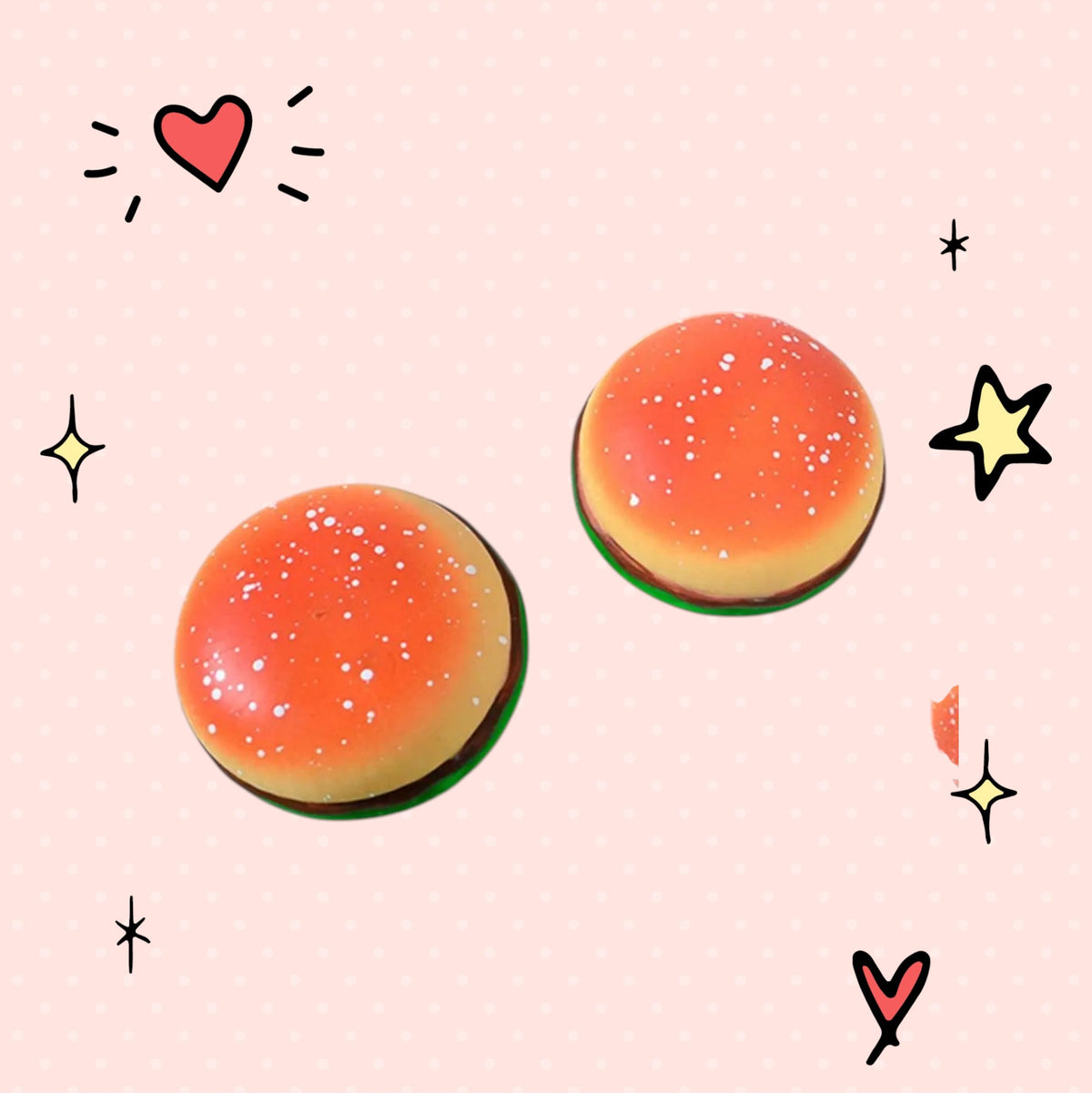 Foundry FitFit hamburger squishy toys made of soft TPR material for stress relief and sensory play