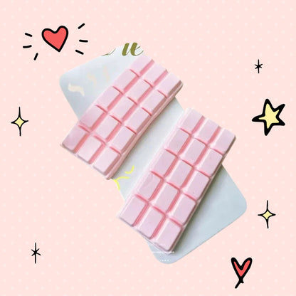 Foundry FitFit pink chocolate bar squishy stress reliever made of soft PU foam with a slow-rebound texture.